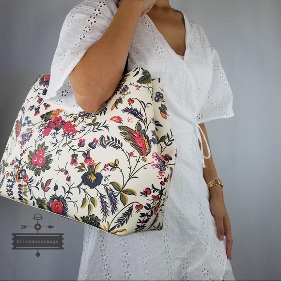 Tory Burch Kerrington Square Tote ivory Gabriella - Picture 4 of 8